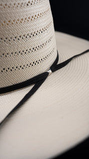Rock'em 100X Ranch Stripe Open Crown Straw Hat