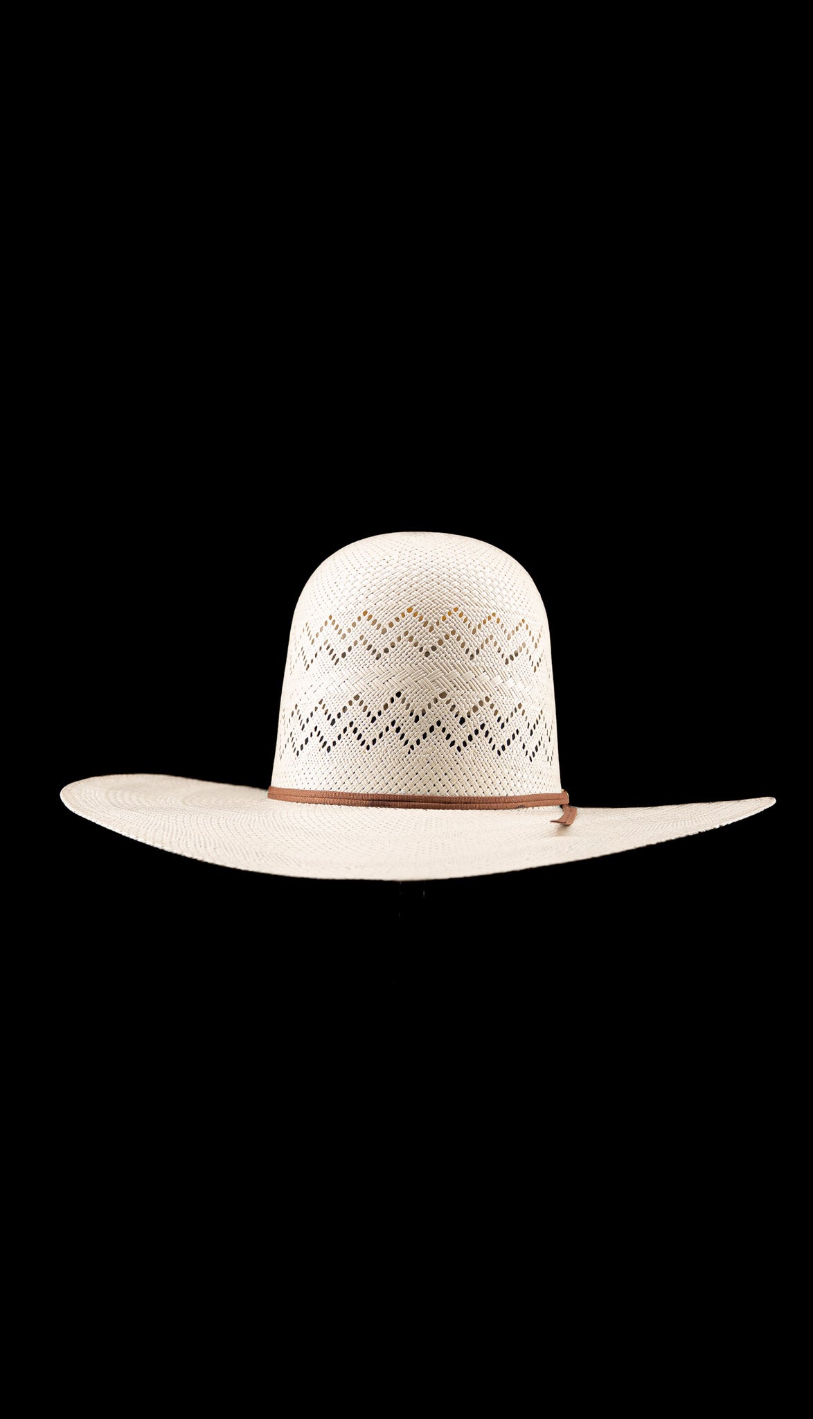 Rock'em 100X Zigzag Open Crown Straw Hat