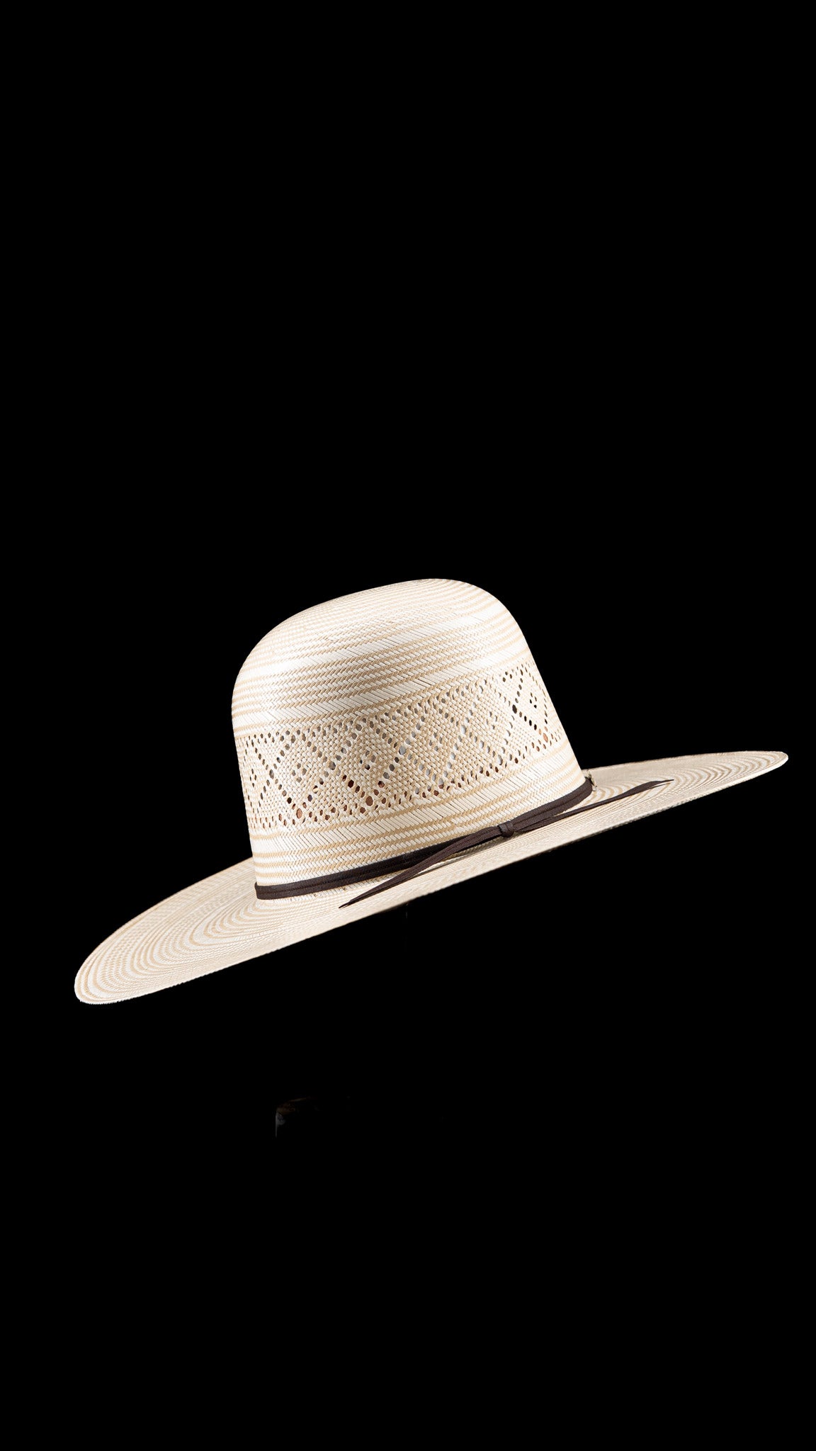 Rock'em 100X Branham Open Crown Straw Hat