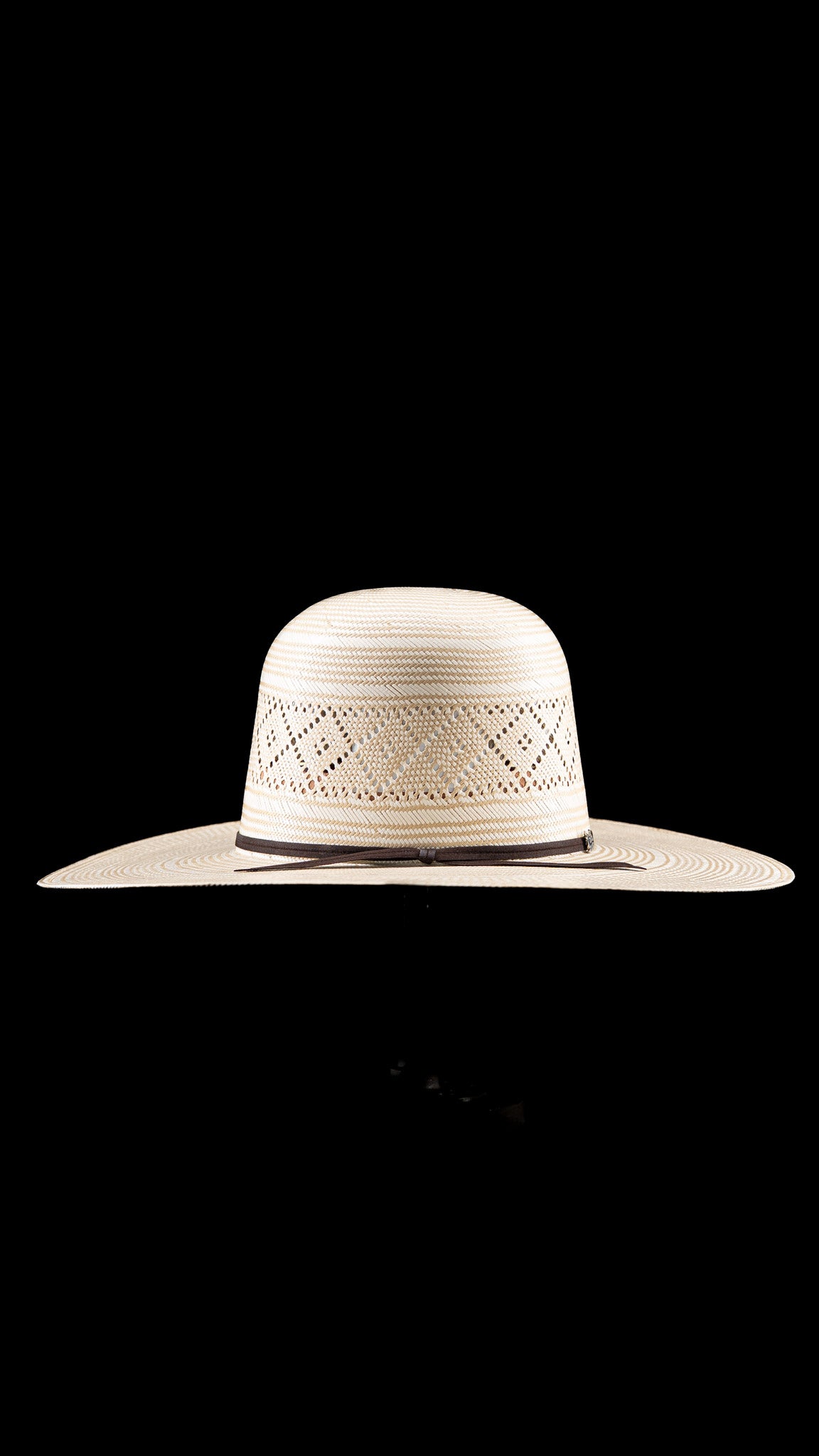 Rock'em 100X Branham Open Crown Straw Hat