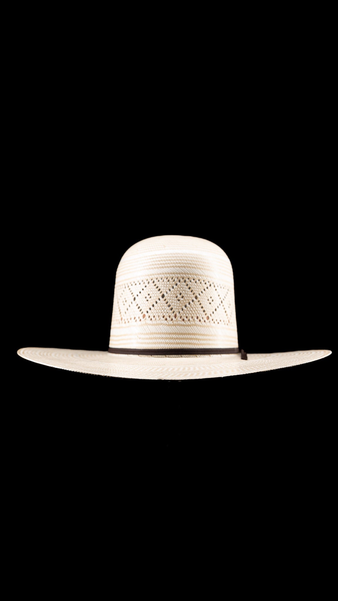 Rock'em 100X Branham Open Crown Straw Hat