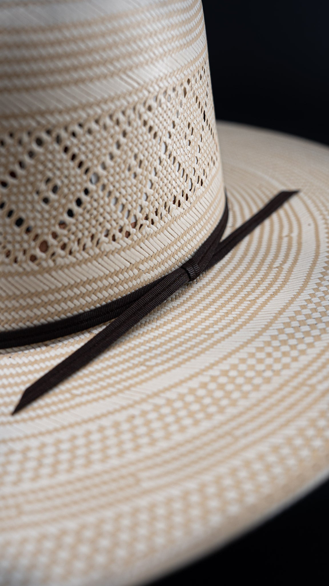 Rock'em 100X Branham Open Crown Straw Hat