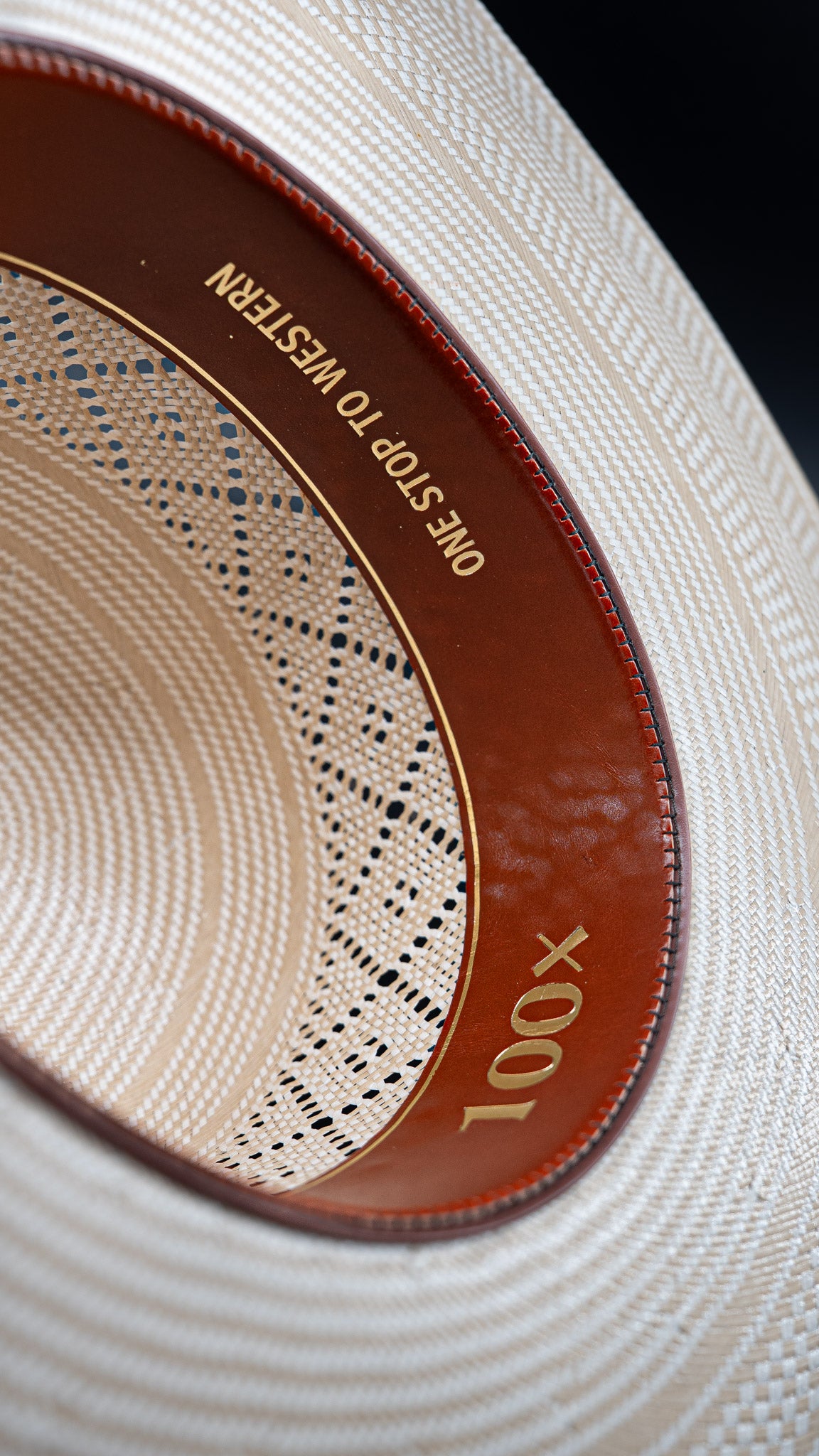 Rock'em 100X Branham Open Crown Straw Hat