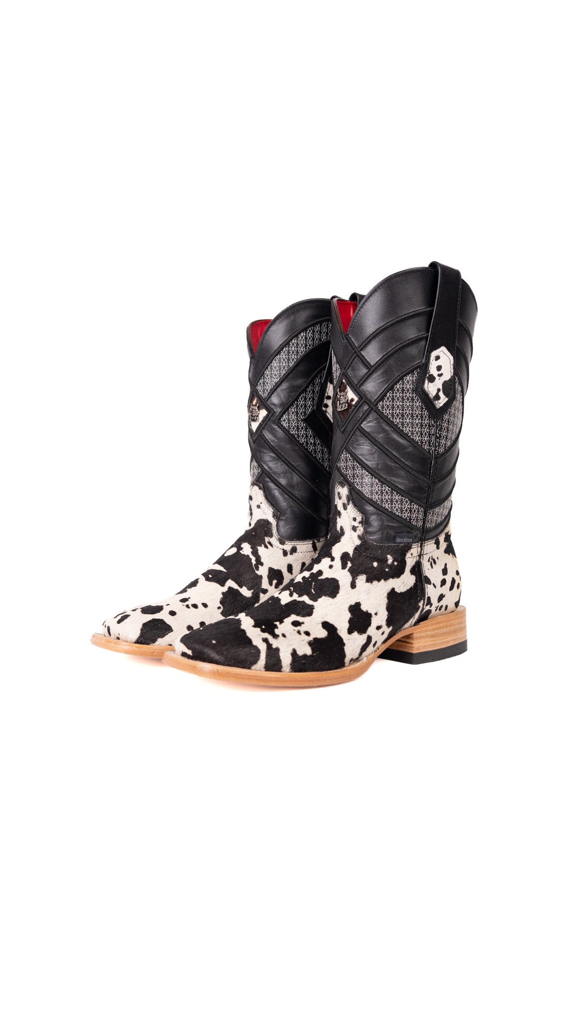 Prescott Brazil Cowhide Square Toe Cowboy Boot Size 6 Box ZM3