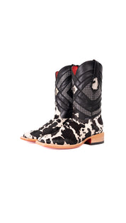 Prescott Brazil Cowhide Square Toe Cowboy Boot Size 6.5 Box ZM4