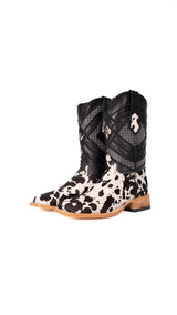 Prescott Brazil Cowhide Square Toe Cowboy Boot Size 6.5 Box ZM5