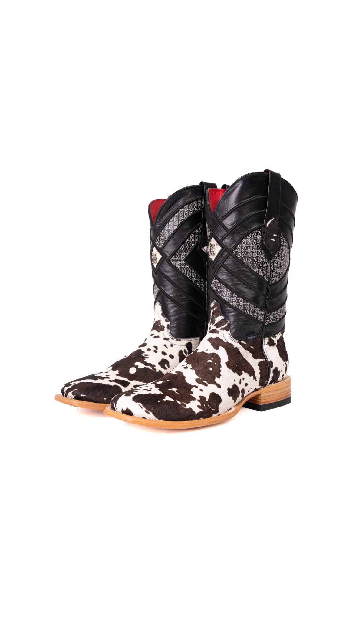 Prescott Brazil Cowhide Square Toe Cowboy Boot Size 9.5 Box ZM21