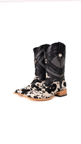 Prescott Brazil Cowhide Square Toe Cowboy Boot Size 10 Box ZM23