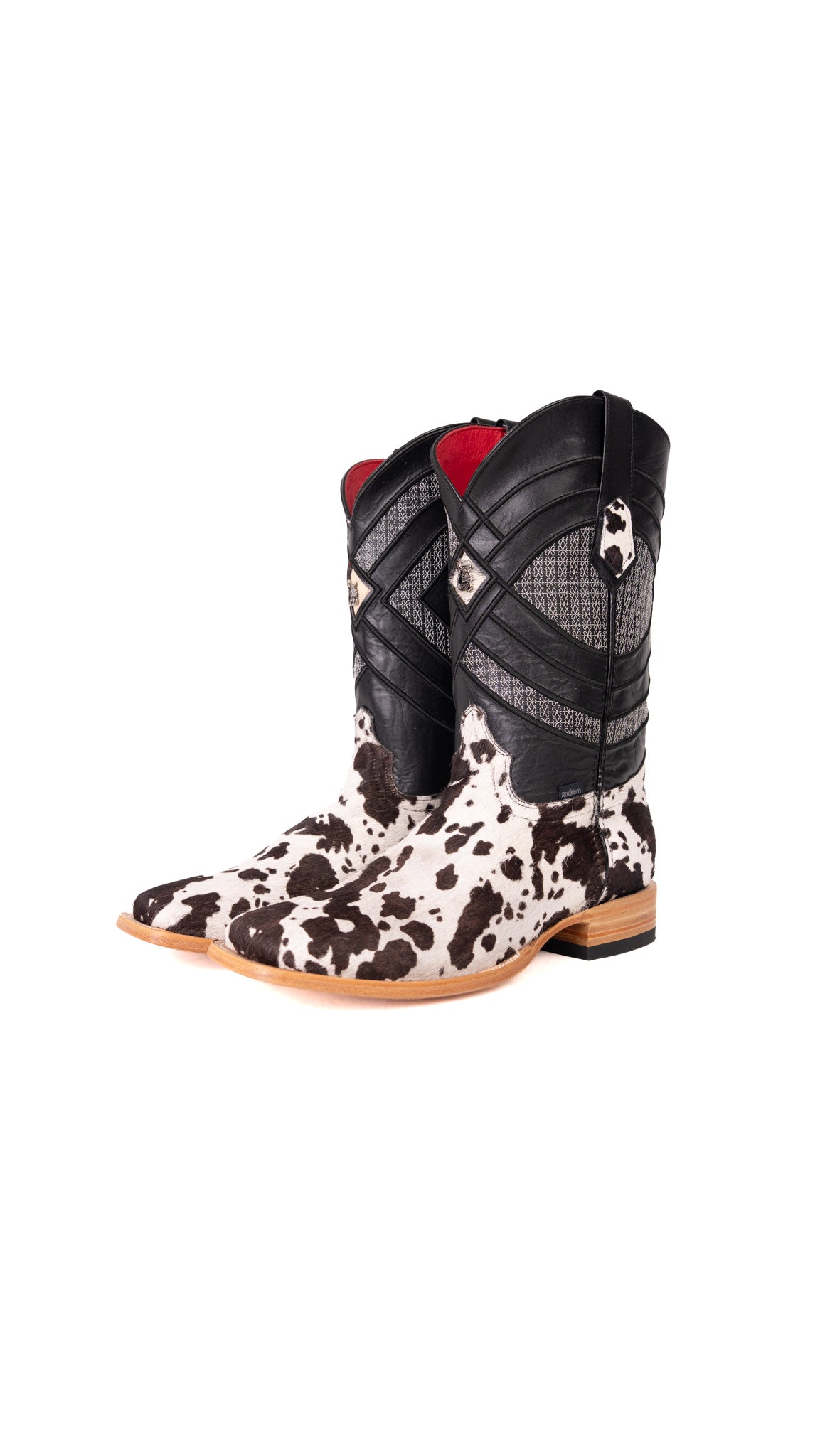 Prescott Brazil Cowhide Square Toe Cowboy Boot Size 12 Box ZM27