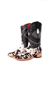 Prescott Brazil Cowhide Square Toe Cowboy Boot Size 12 Box ZM28