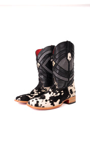 Prescott Brazil Cowhide Square Toe Cowboy Boot Size 13 Box ZM29