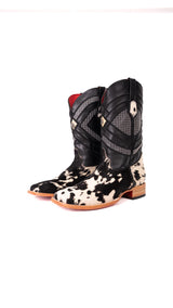 Prescott Brazil Cowhide Square Toe Cowboy Boot Size 13 Box ZM29