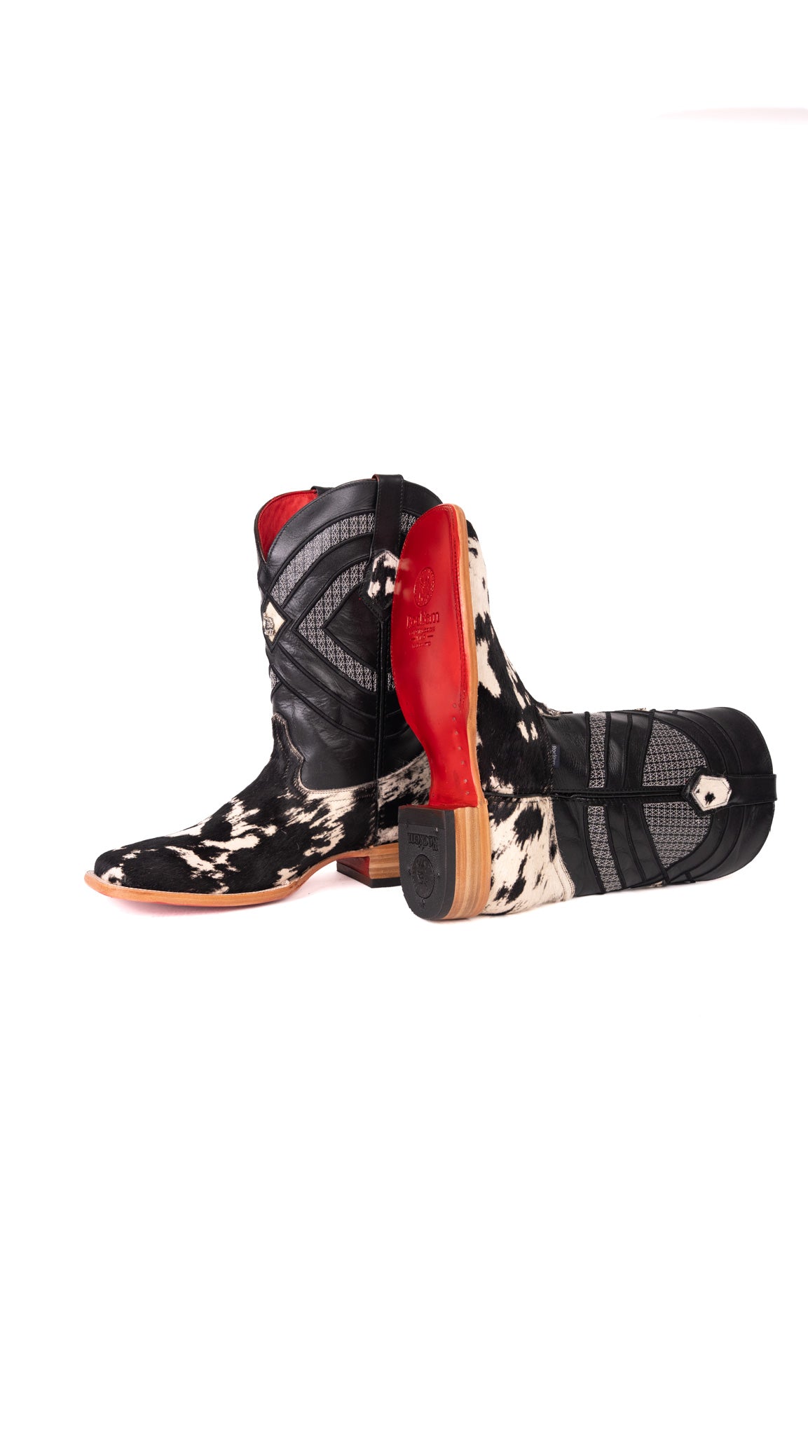 Prescott Brazil Cowhide Square Toe Cowboy Boot Size 13 Box ZM29