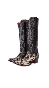 Bianca Tall Red Bottom Cowhide Snip Toe Cowgirl Boot Size 8.5 Box AU7