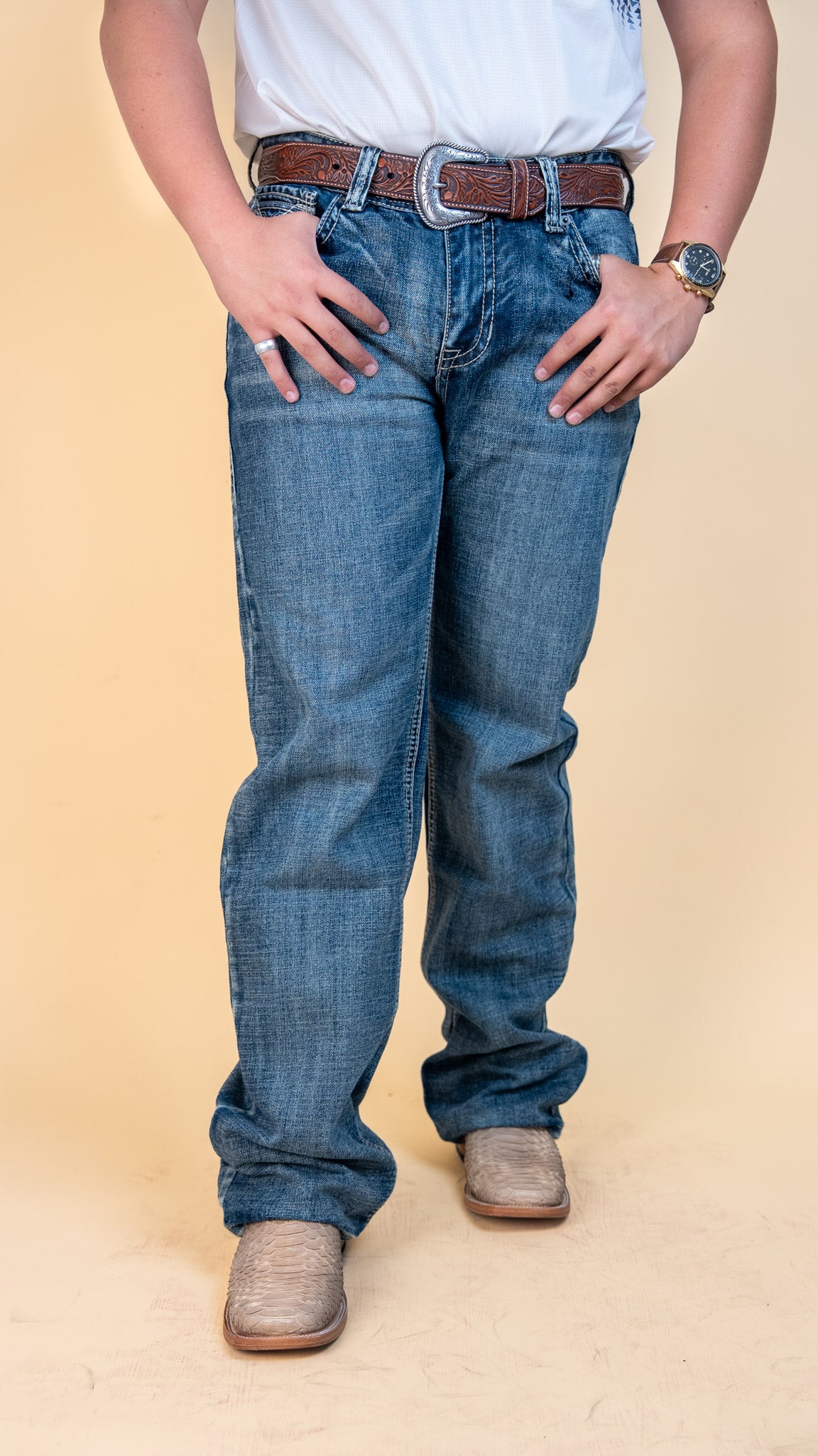 Rock & Roll Two Tone Straight Pants