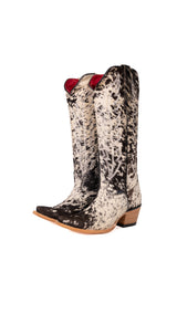Charlotte Tall Cowhide Snip Toe Cowgirl Boot Size 7 Box AU9