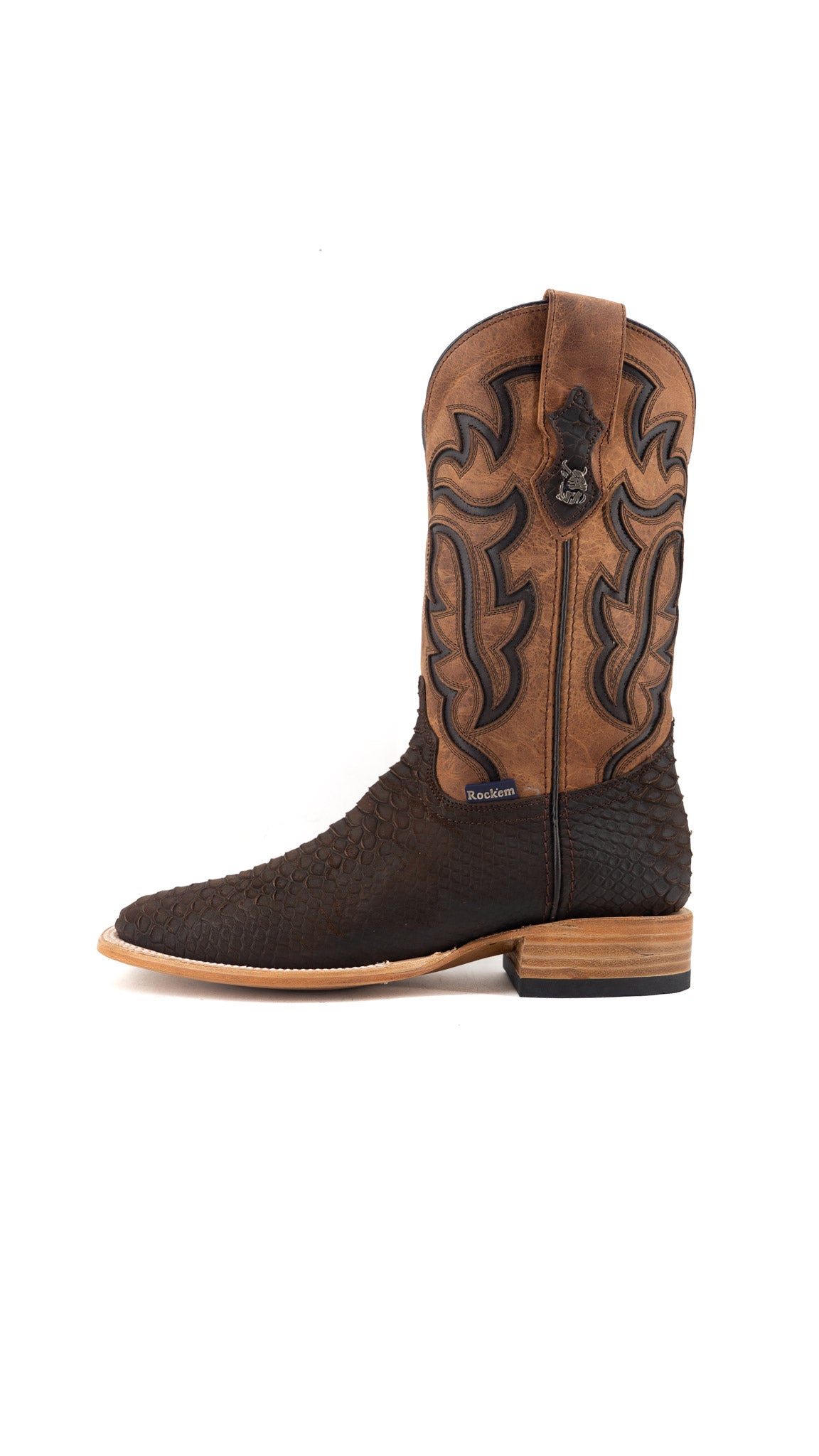 Bruce Matte Python Square Toe Cowboy Boot