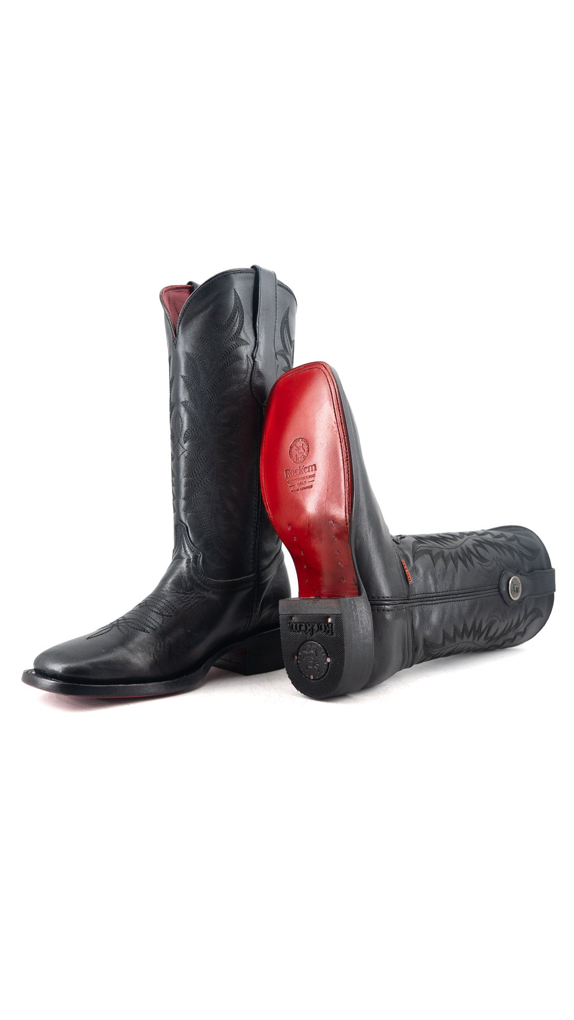 Ruby Ebano Red Sole Square Toe Cowgirl Boot