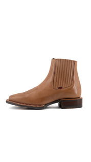 Bessero Rubber Men's Square Toe Ankle Boot