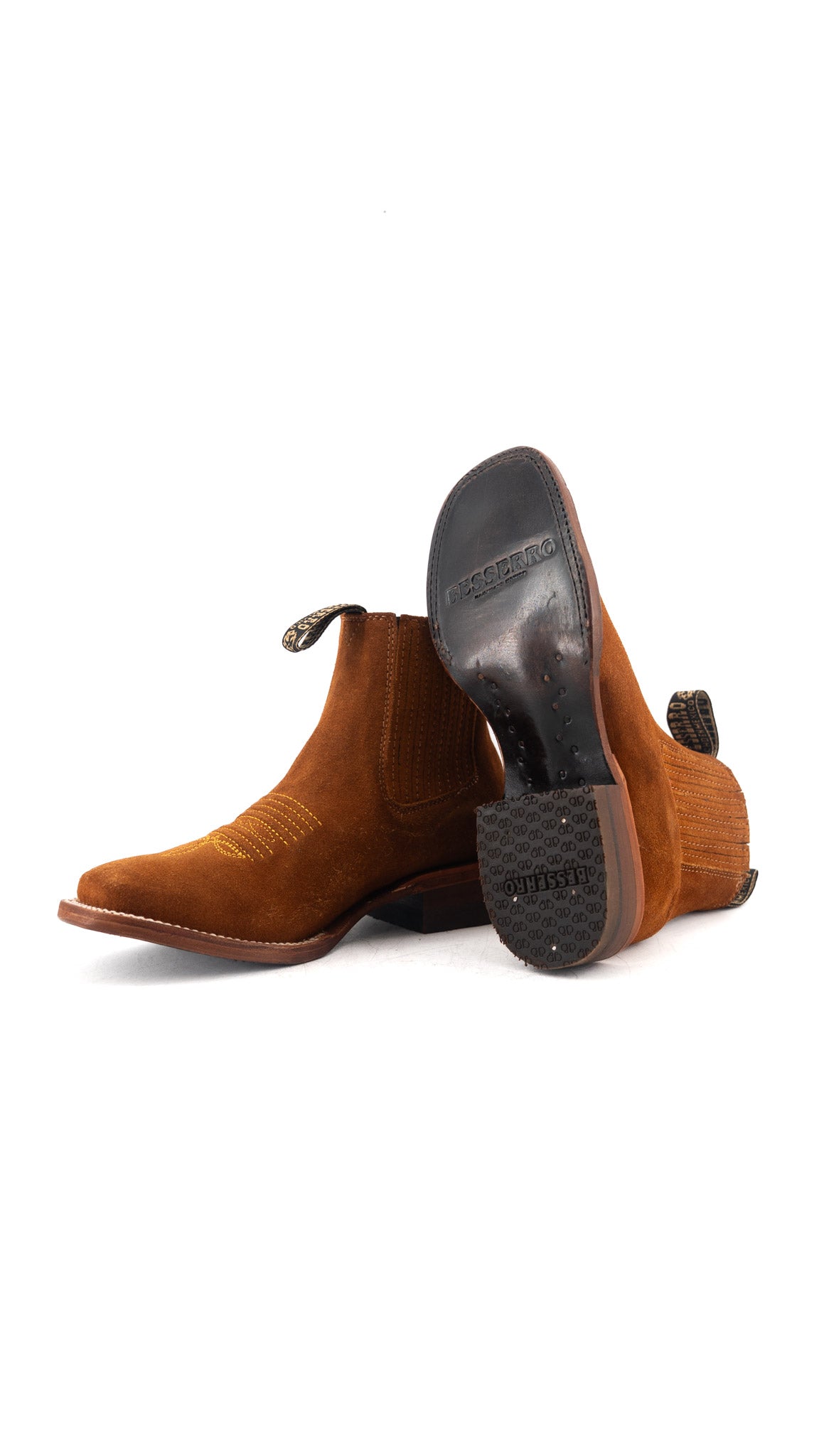 Women's Suede Bessero Cuero Western Botin