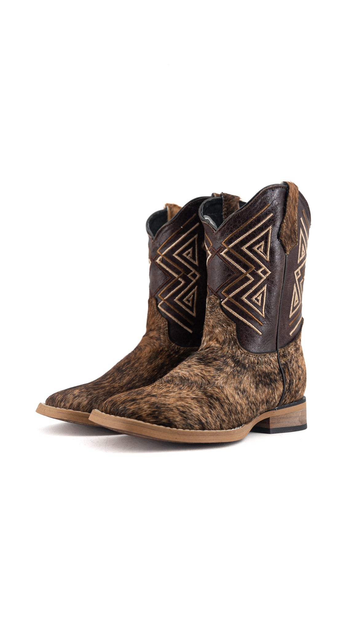 Riley Cowhide Square Toe Kids Boot Size 13 Box AK4