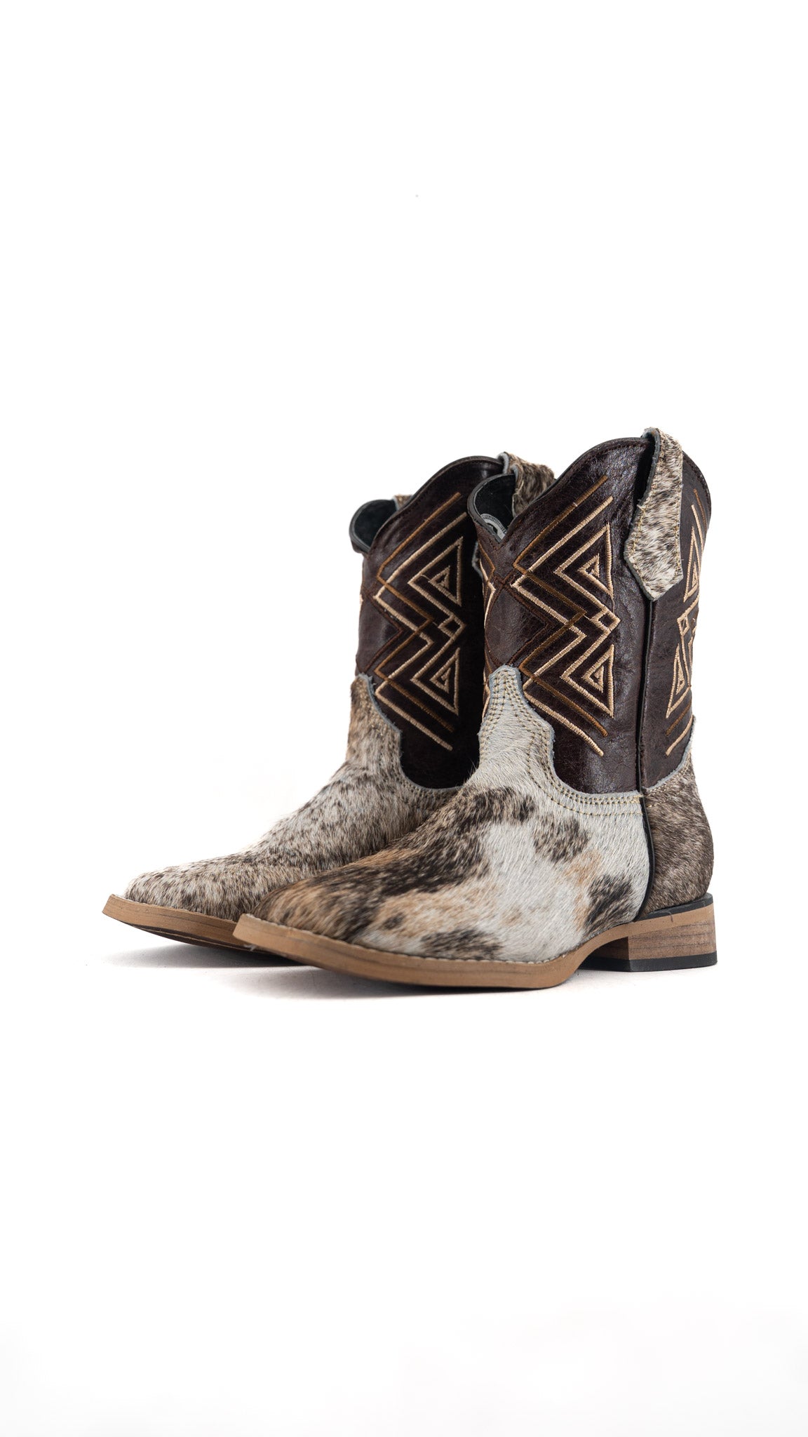 Riley Cowhide Square Toe Kids Boot Size 13 Box AK7