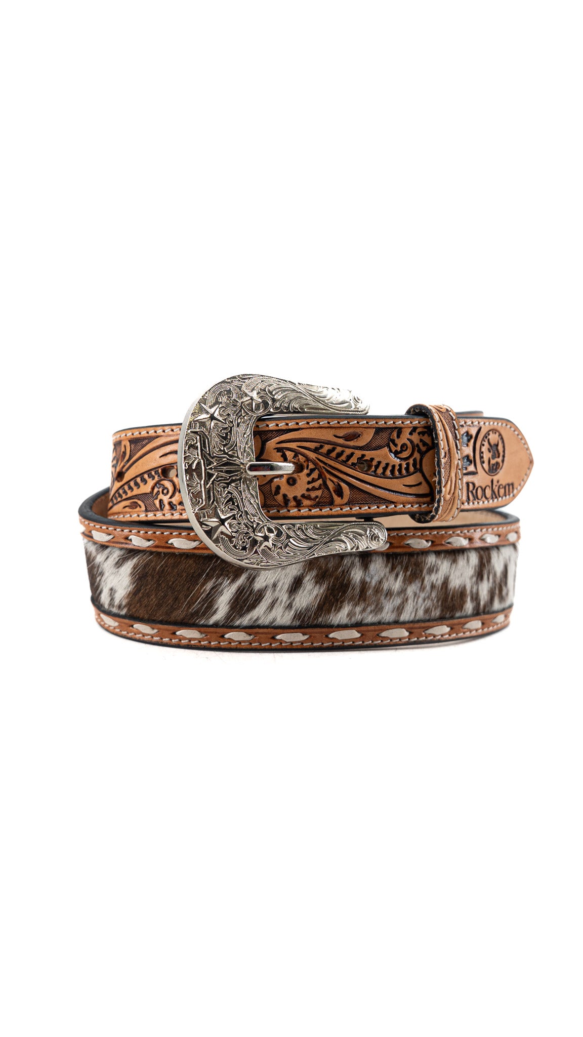 Cattleman Cowhide Cowboy Belt