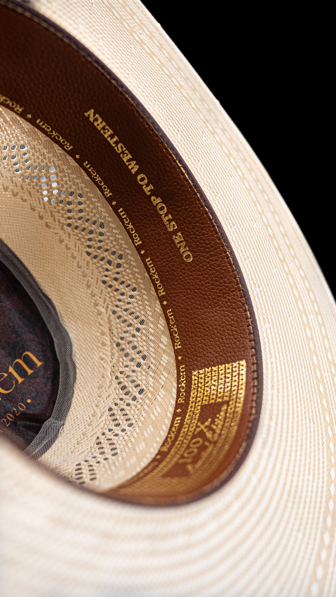 Rock'em 100X Beekman Open Crown Straw Hat