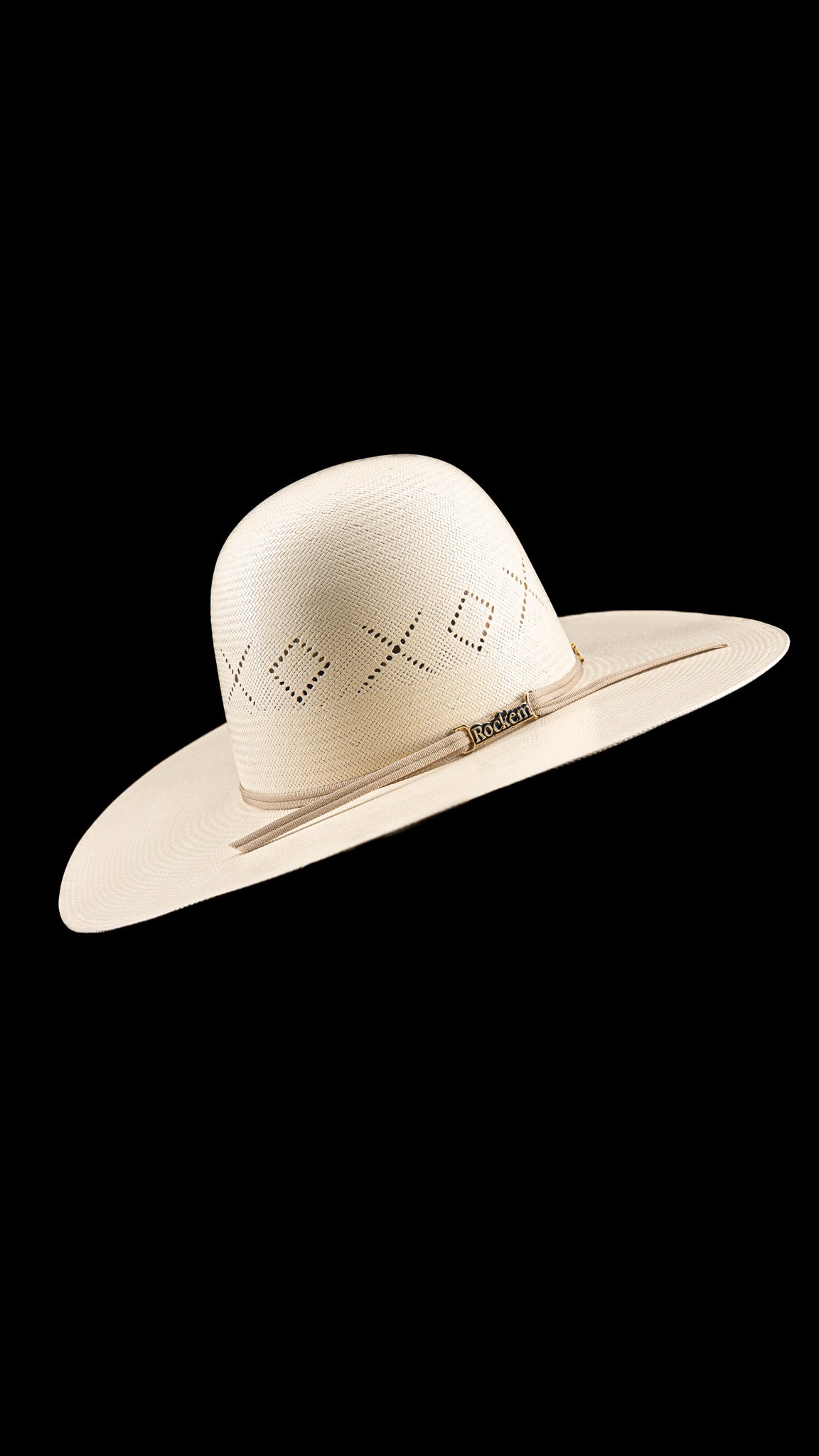 Rock'em 100X Beasley Open Crown Straw Hat
