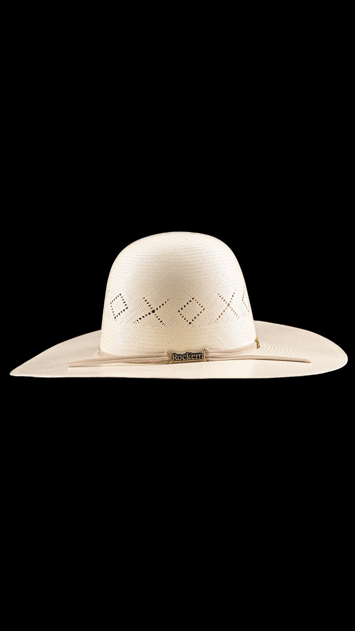Rock'em 100X Beasley Open Crown Straw Hat