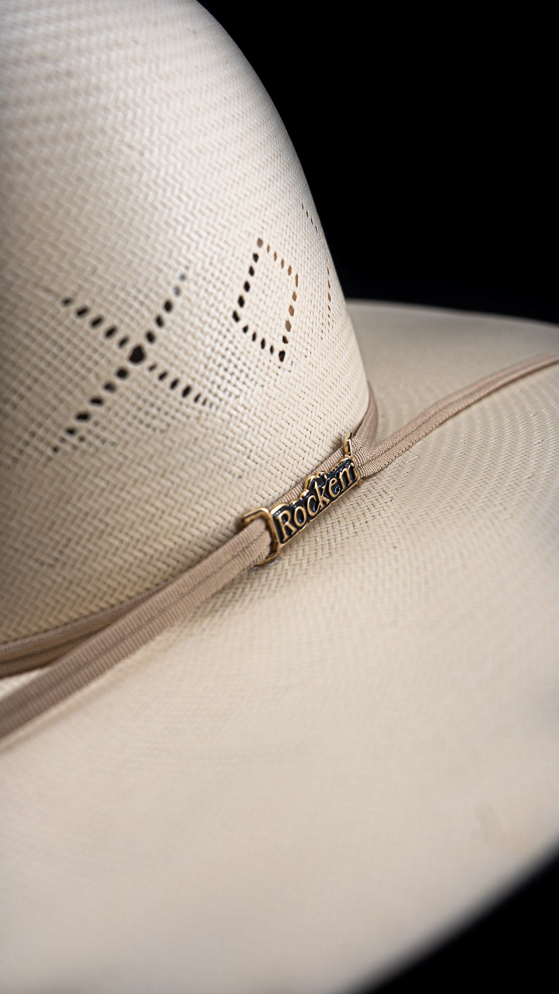 Rock'em 100X Beasley Open Crown Straw Hat