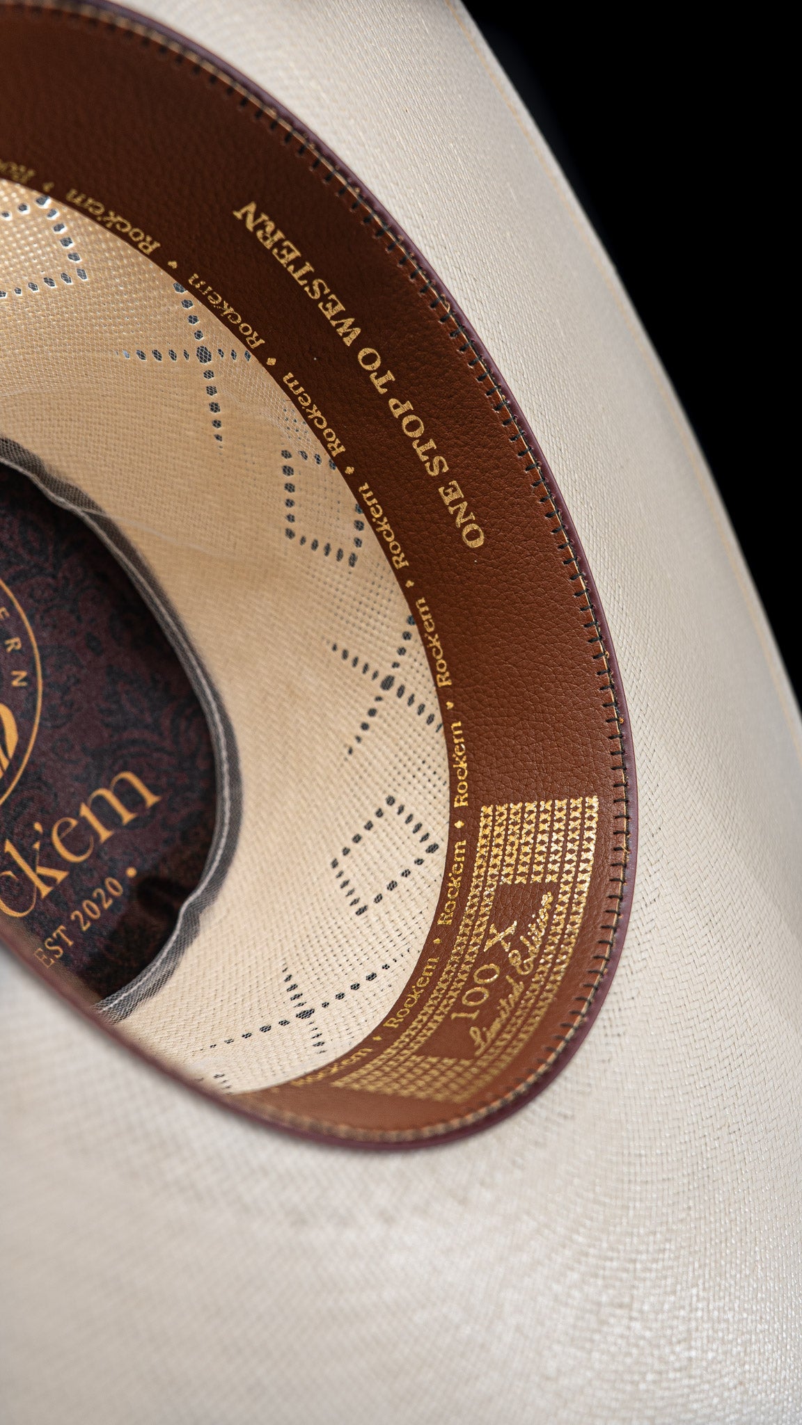 Rock'em 100X Beasley Open Crown Straw Hat