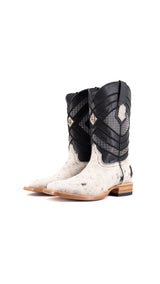 Prescott Cowhide Square Toe Cowboy Boot Size 8 Box VM3