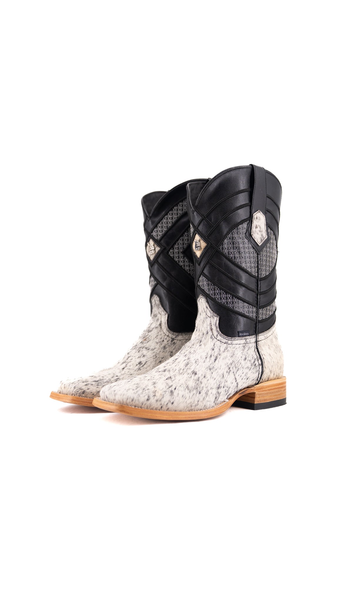 Prescott Cowhide Square Toe Cowboy Boot Size 9 Box VM7