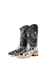 Prescott Cowhide Square Toe Cowboy Boot Size 6 Box AR1