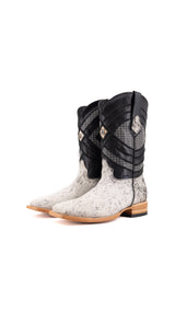 Prescott Cowhide Square Toe Cowboy Boot Size 9.5 Box VM8