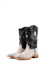 Prescott Cowhide Square Toe Cowboy Boot Size 9.5 Box VM9