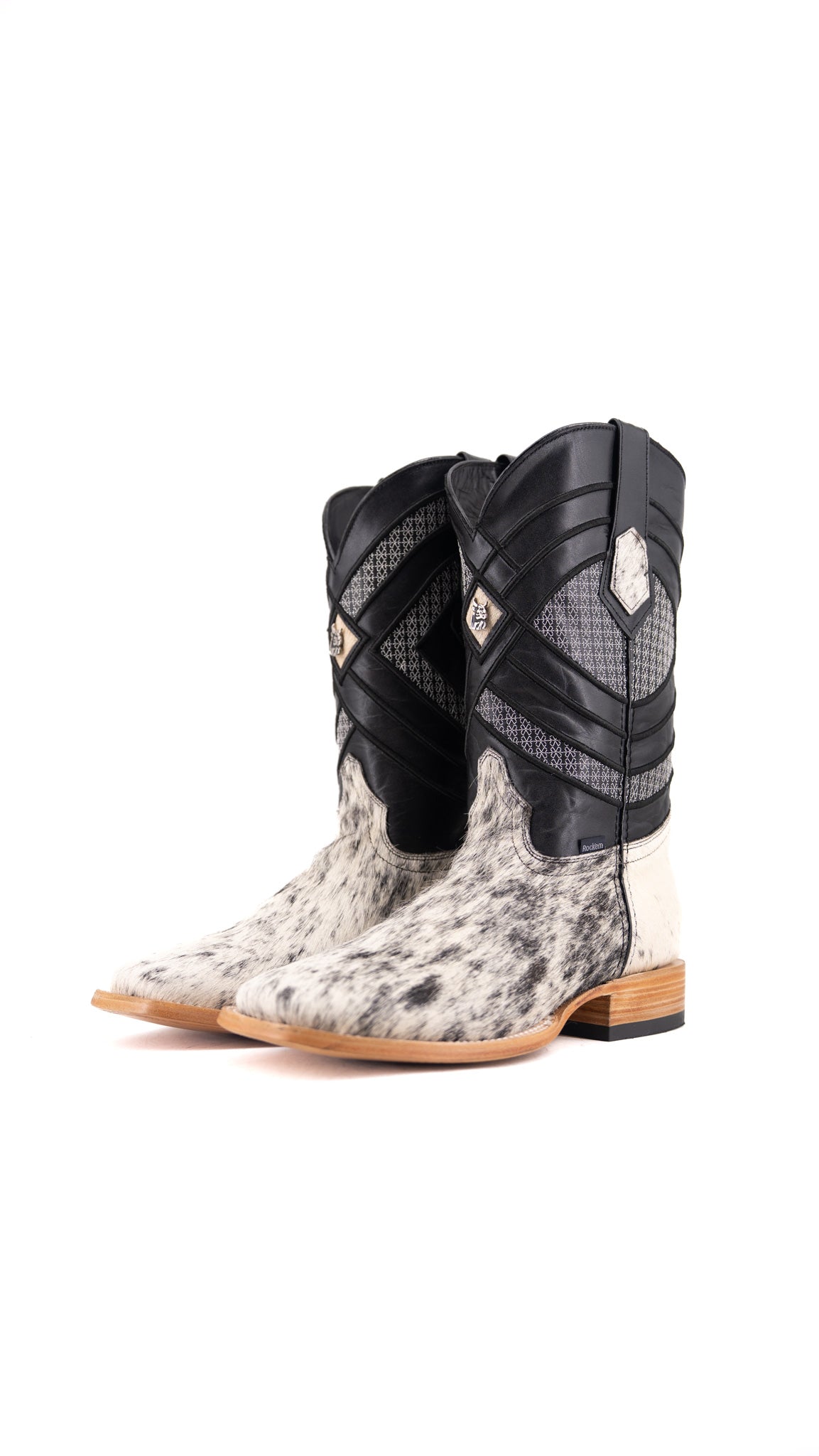 Prescott Cowhide Square Toe Cowboy Boot Size 10 Box VM10