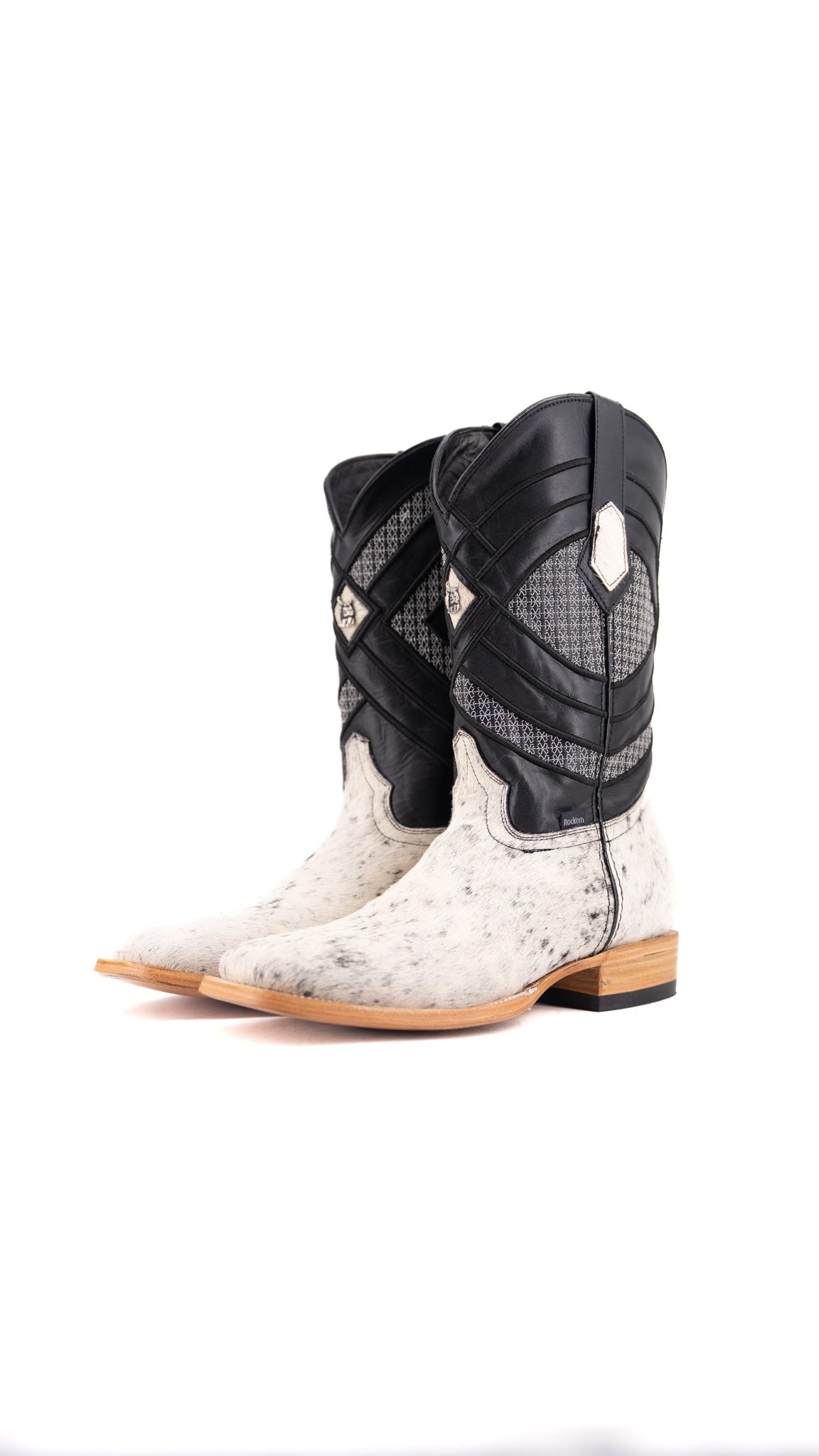 Prescott Cowhide Square Toe Cowboy Boot Size 10 Box VM11