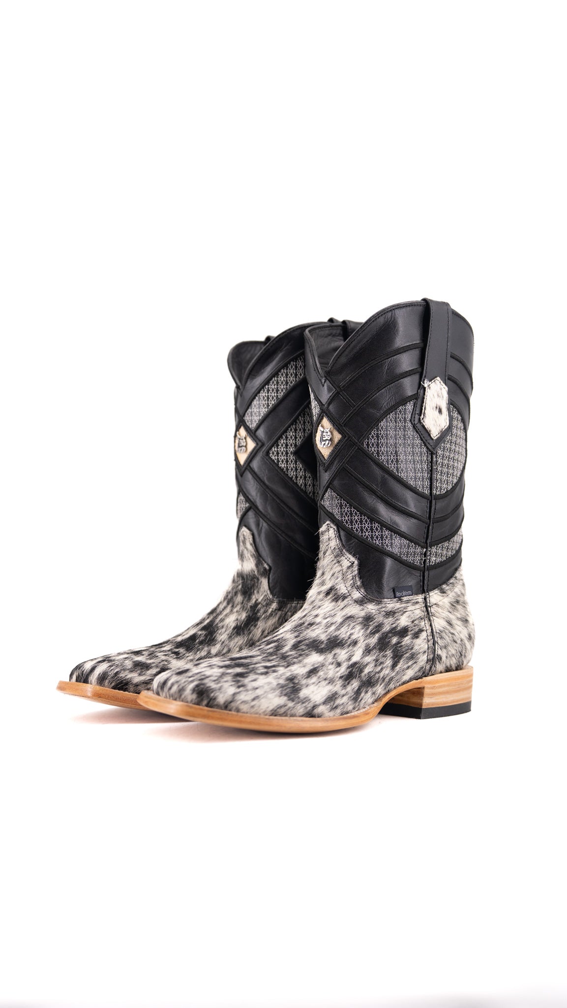 Prescott Cowhide Square Toe Cowboy Boot Size 10.5 Box VM12