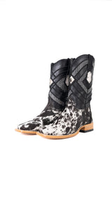 Prescott Cowhide Square Toe Cowboy Boot Size 7 Box AR5