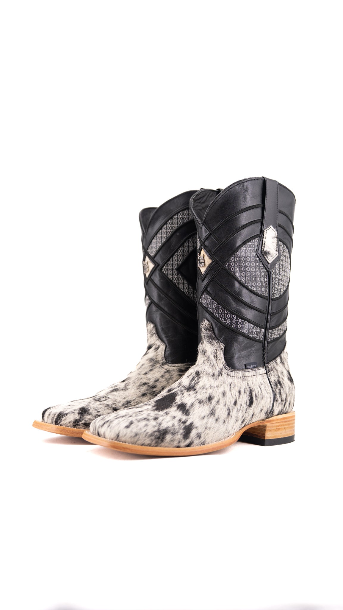 Prescott Cowhide Square Toe Cowboy Boot Size 12 Box VM14