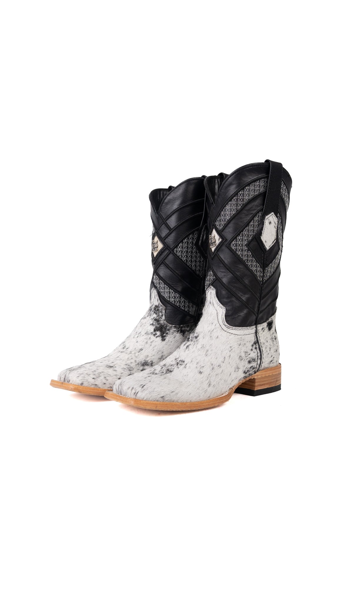 Prescott Cowhide Square Toe Cowboy Boot Size 7 Box AR7