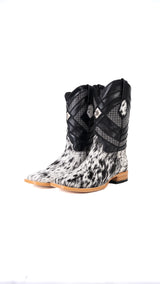 Prescott Cowhide Square Toe Cowboy Boot Size 8.5 Box AR13