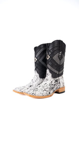 Prescott Cowhide Square Toe Cowboy Boot Size 9.5 Box AR19