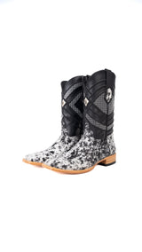 Prescott Cowhide Square Toe Cowboy Boot Size 10 Box AR20
