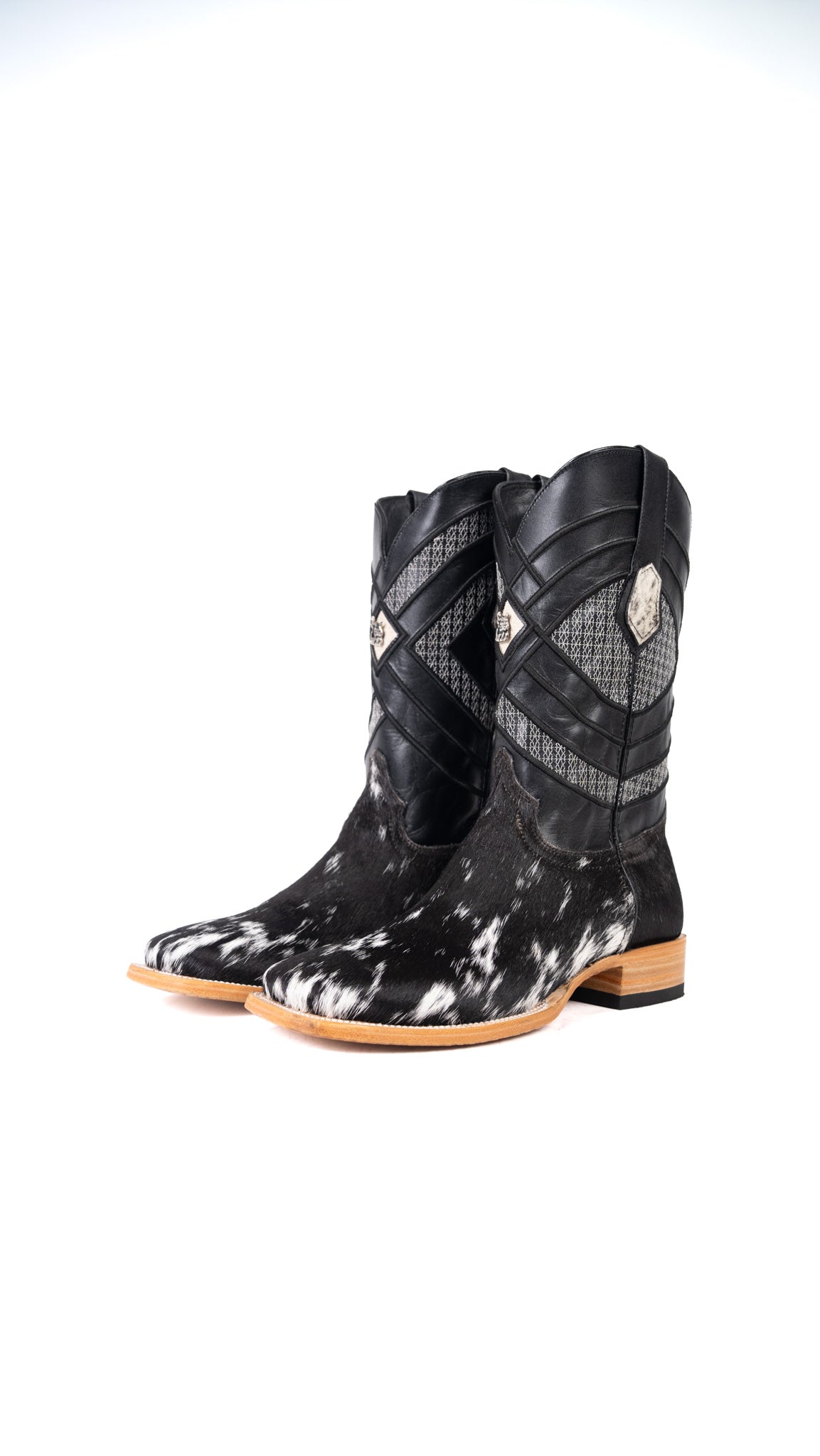 Prescott Cowhide Square Toe Cowboy Boot Size 10 Box AR22