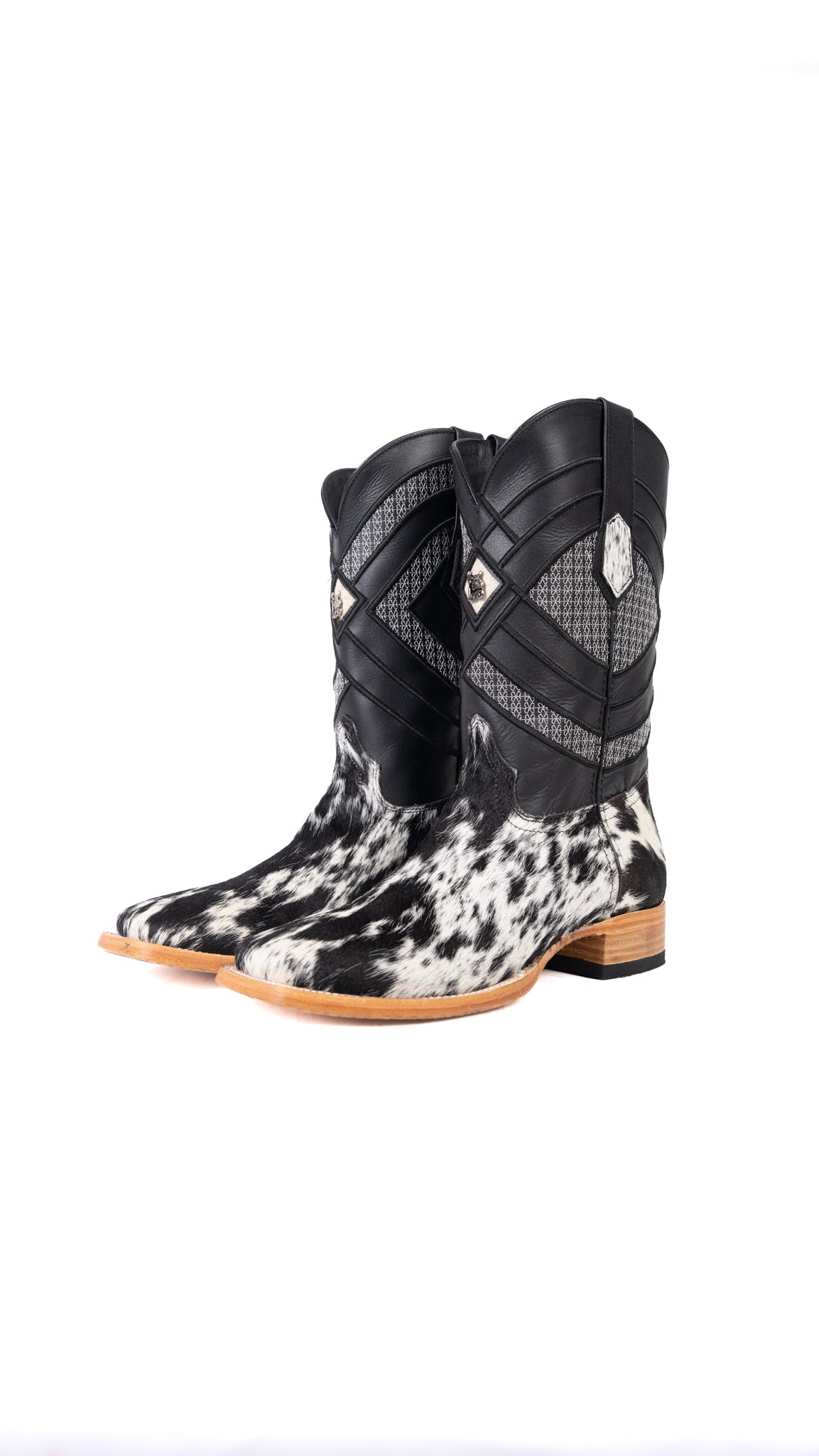 Prescott Cowhide Square Toe Cowboy Boot Size 10 Box AR23