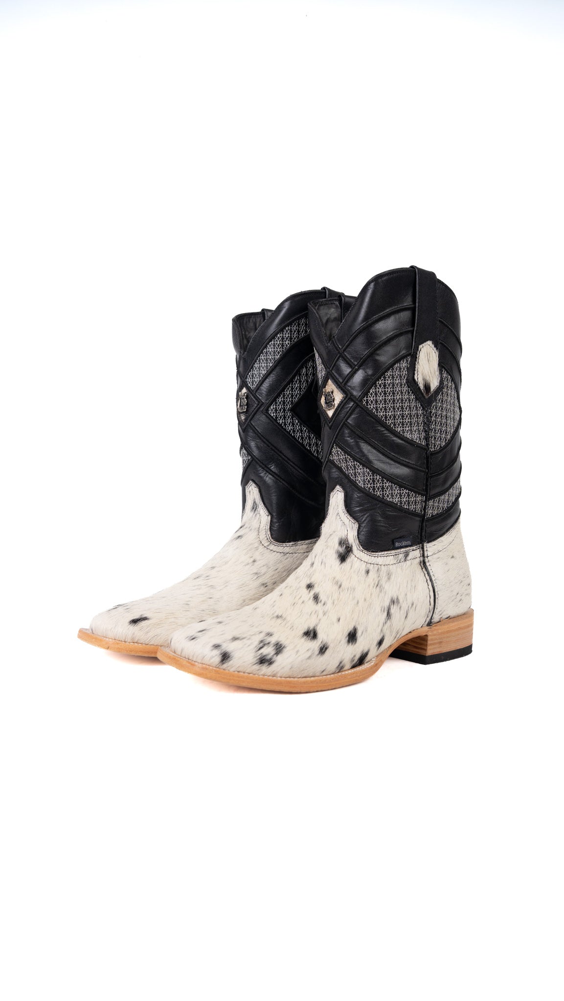 Prescott Cowhide Square Toe Cowboy Boot Size 10.5 Box AR24
