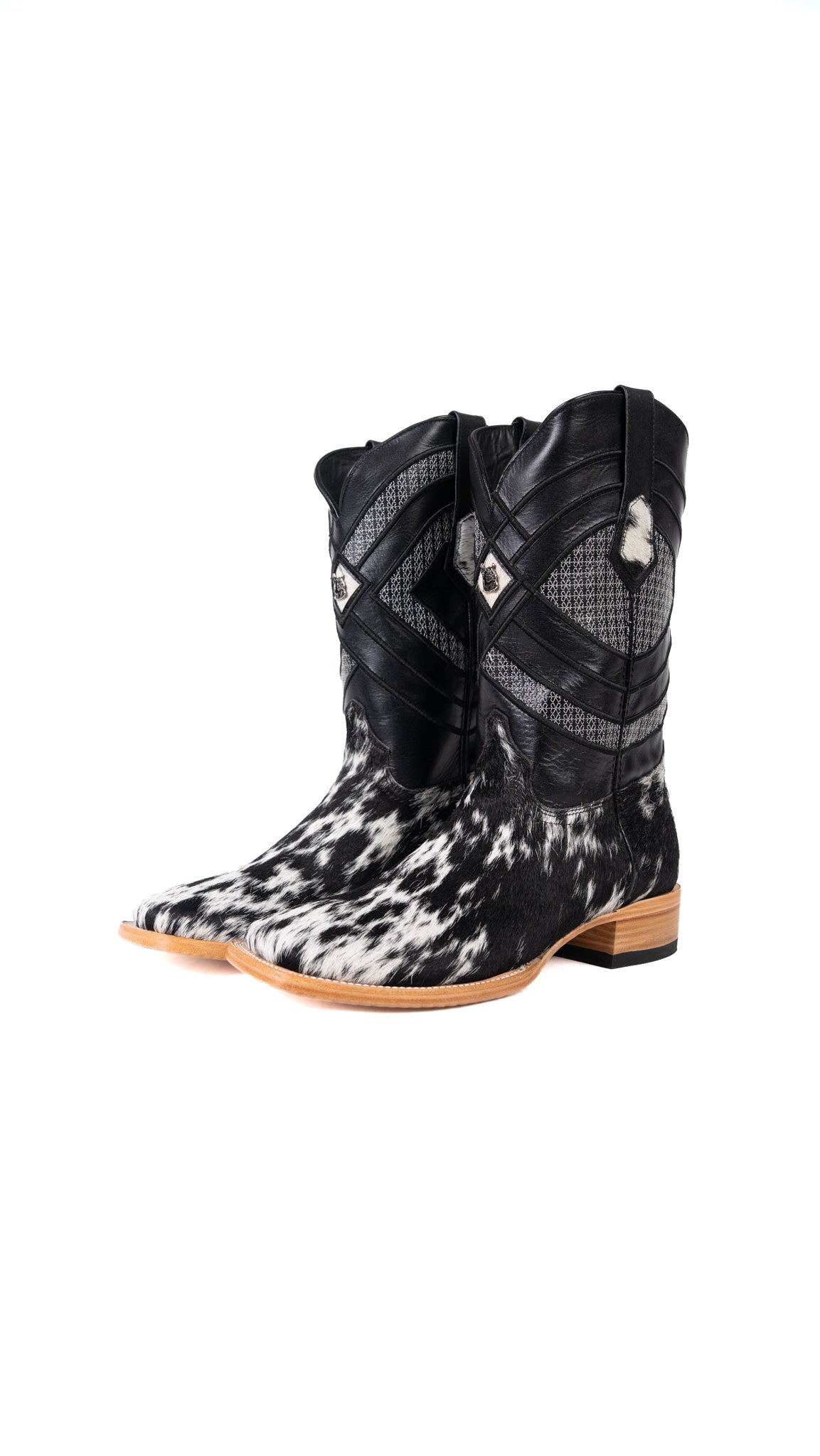 Prescott Cowhide Square Toe Cowboy Boot Size 11 Box AR25